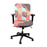 ELEGANTA Stretchable Office Chair Covers with Arm Rest Covers | Removable | Washable | Multi Mandala