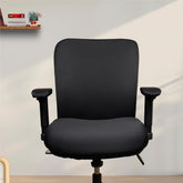 ELEGANTA Stretchable Office Chair Covers with Arm Rest Covers | Removable | Washable | Solid Black